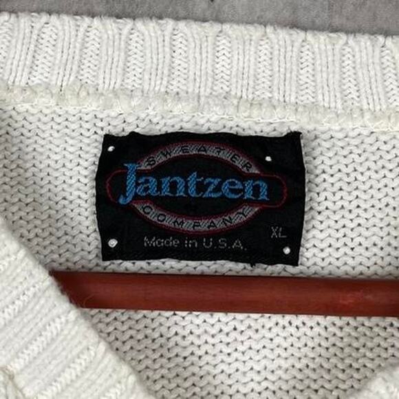 Vintage 1990s Tonal Striped Kitted Sweater Made In USA - Picture 4 of 4